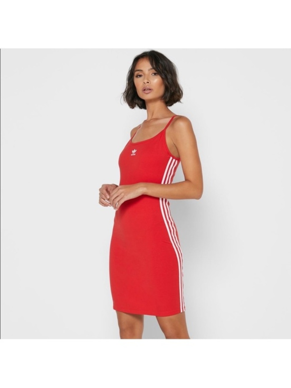 Women’s Adidas Spaghetti Strap 3-stripe Dress size M